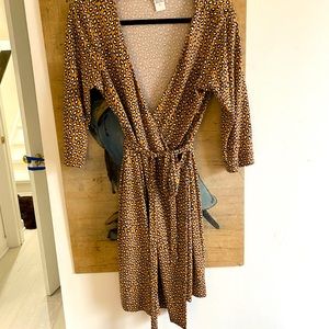 Silk wrap dress